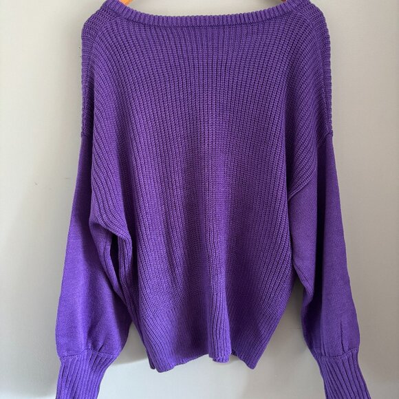 Ultra Violet Slouchy Sweater - Picture 7 of 11